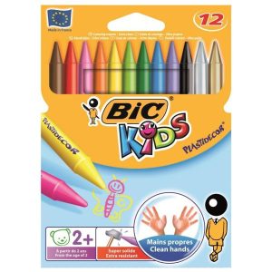Pastelli a cera PLASTIDECOR scatola 12 pz.