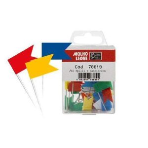 Spilli a Bandierina scatola 40 pz.