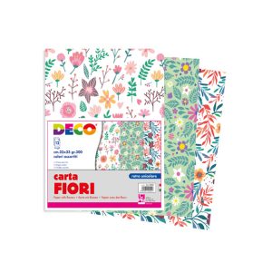 Carta FIORI 80 gr. COLORI ASSORTITI