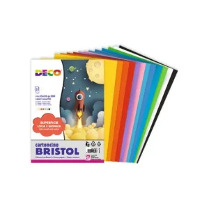 Cartoncini BRISTOL 200 gr. in COLORI ASSORTITI