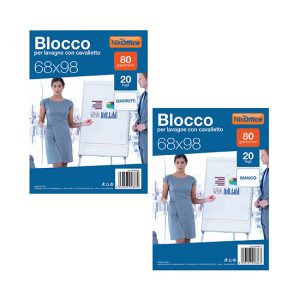 Blocco 20 fogli Ricambio Lavagna con Cavalletto